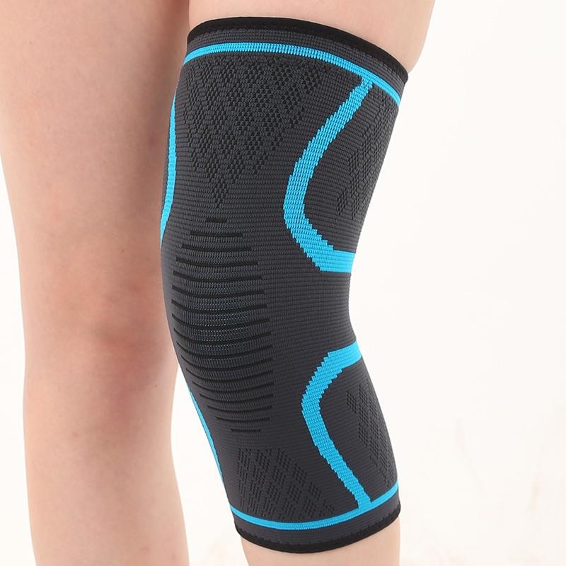Sports Equipment Knee Support - Sportcompressie knie heup dubbel gegolfd siliconen