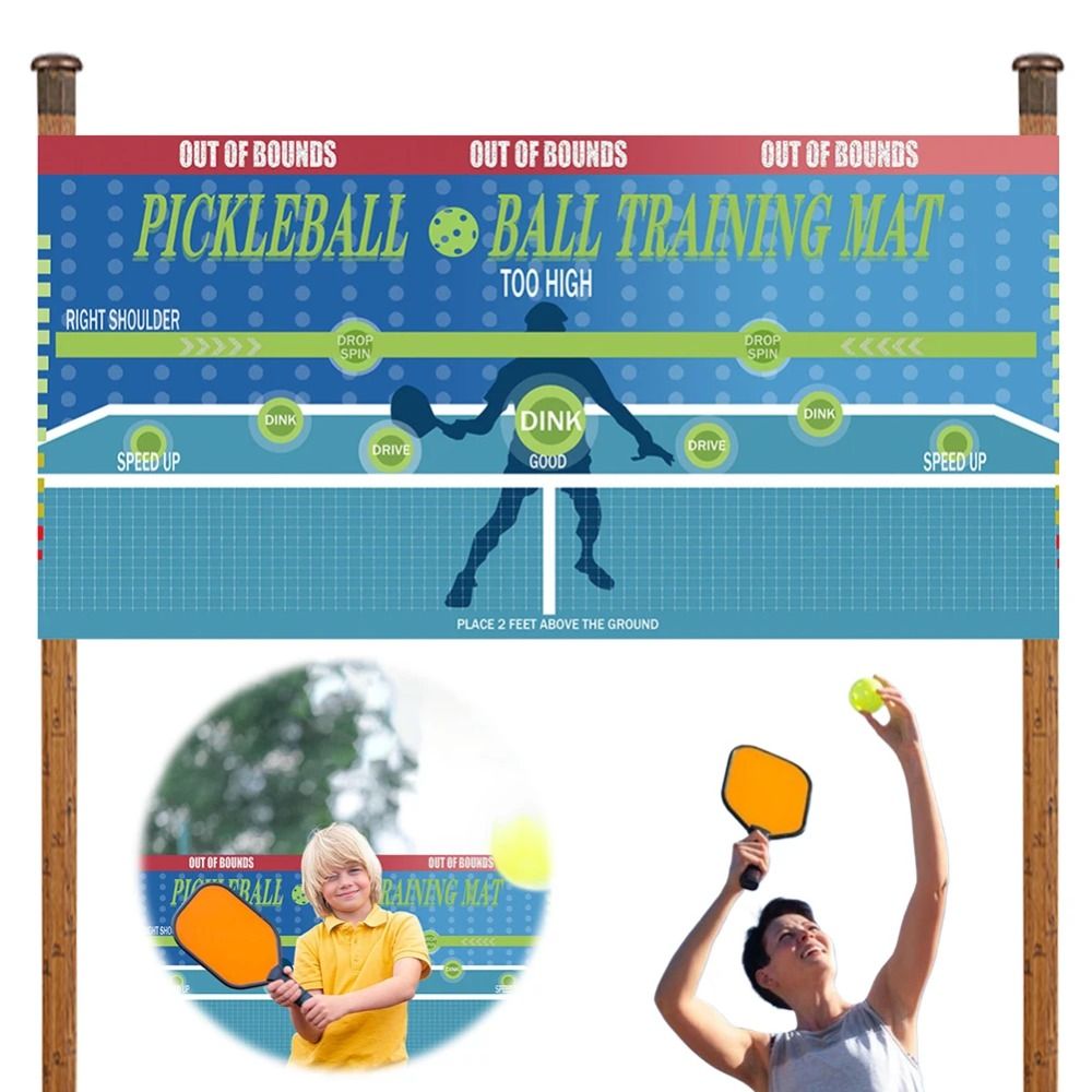 Sports Equipment Poster - 180x89cm Pickleball Oefenpads Training Poster Mat