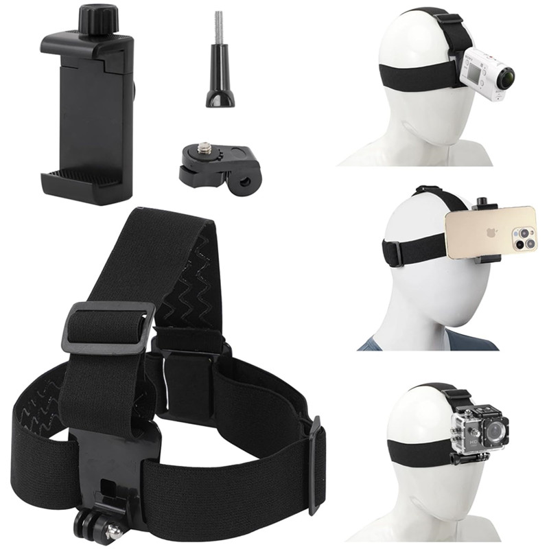 Lacrosse Stick Head - Handsfree verstelbare mobiele telefoon hoofdband Selfie