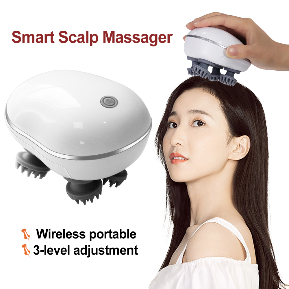 Lacrosse Stick Head - Draadloze infrarood hoofdmassageapparaat met 3 modi,