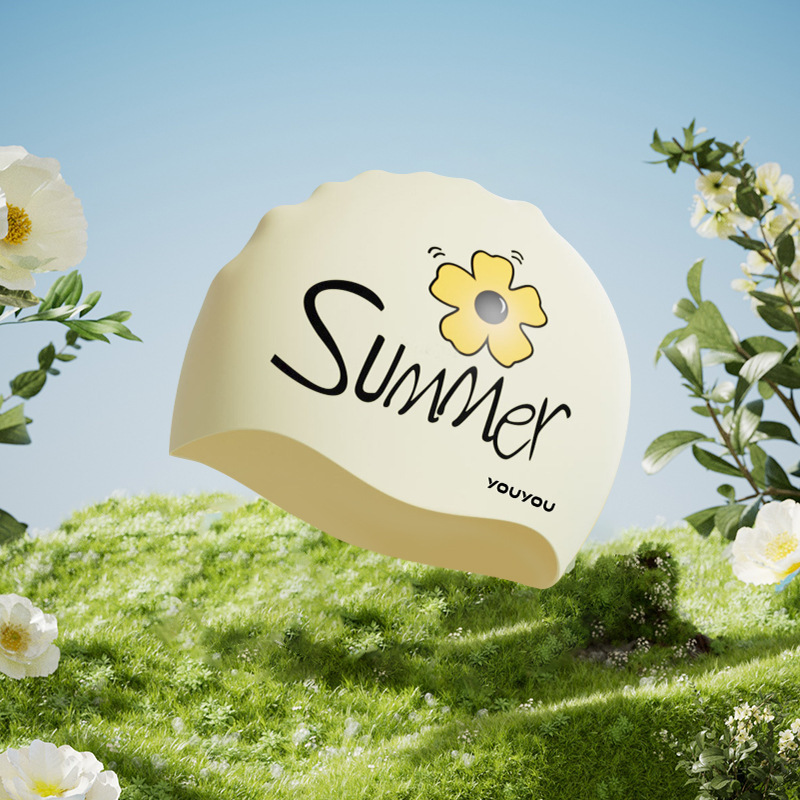Swim Cap Silicone - Siliconen cartoon badmuts voor kinderen, waterdichte