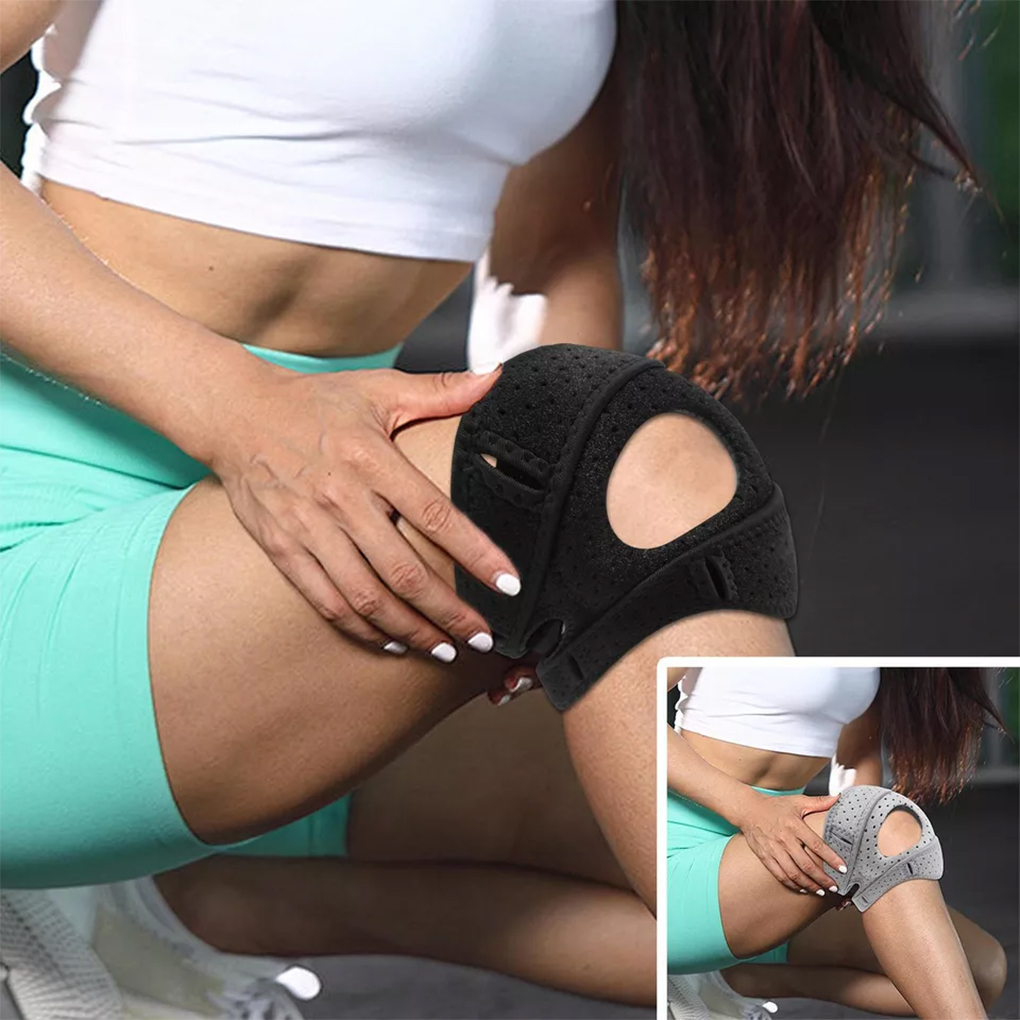 Sports Equipment Knee Support - Patella-ondersteunende kniebeschermer PA-materiaal Siliconen ring Beschermende
