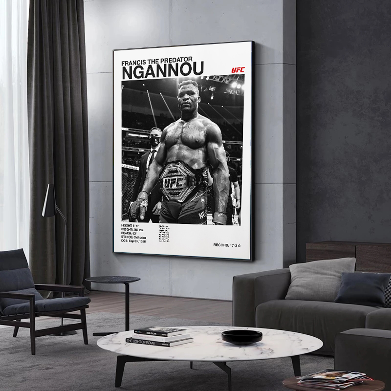 Zwart-wit vechtkampioenschap C - Sports Equipment Poster recensie en prijs