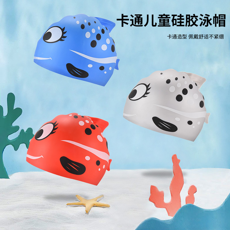 1PC Leuke Cartoon Visprint Sil - Swim Cap Silicone recensie en prijs