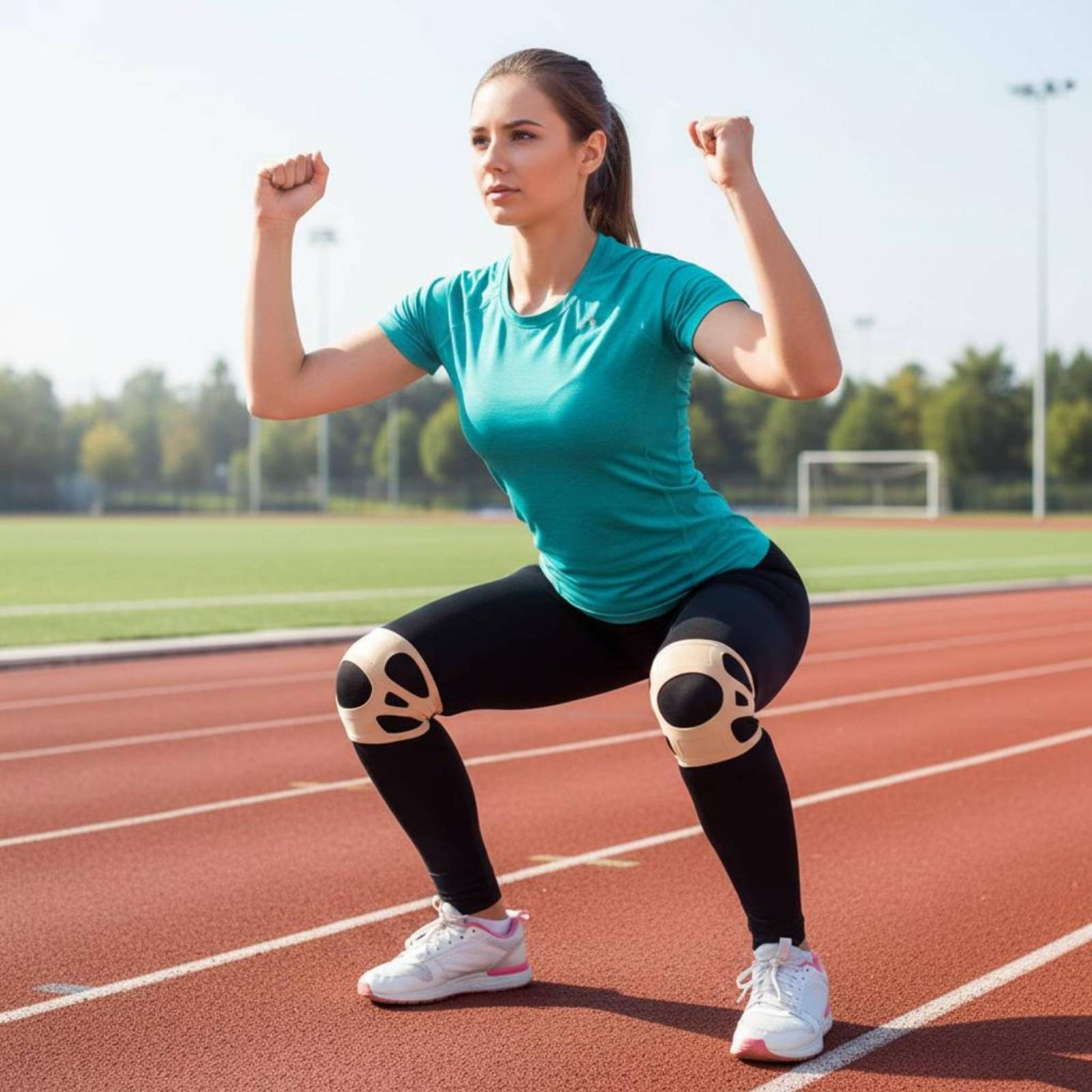 Siliconen kniebrace voor het h - Sports Equipment Knee Support recensie en prijs