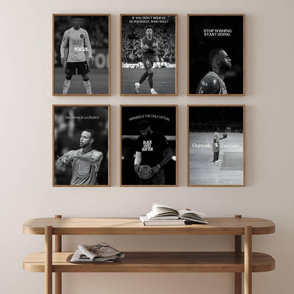 Zwart-wit sport wanddecoratie  - Sports Equipment Poster recensie en prijs