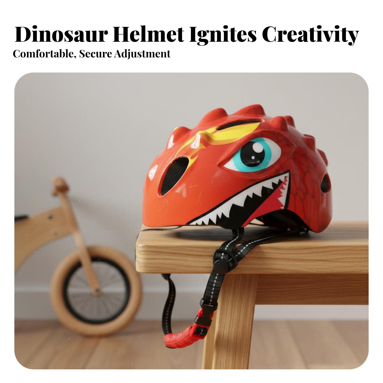 Cartoon dinosaurushelm Veelzij - Sports Equipment Kids recensie en prijs