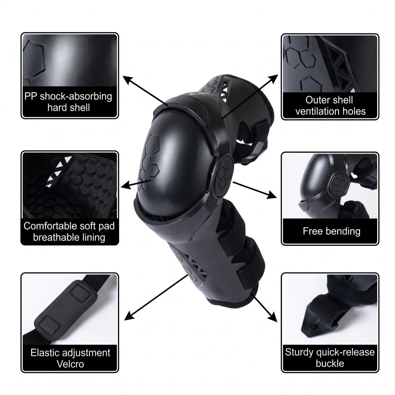 Knieondersteuning voor motorri - Sports Equipment Knee Support recensie en prijs