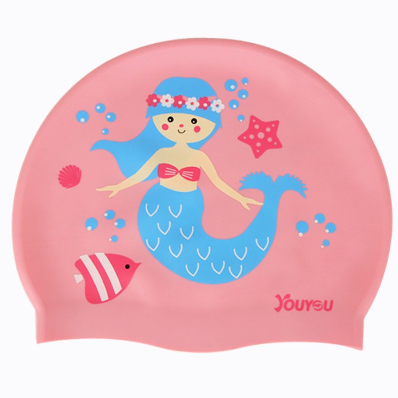 Siliconen cartoon badmuts voor - Swim Cap Silicone recensie en prijs