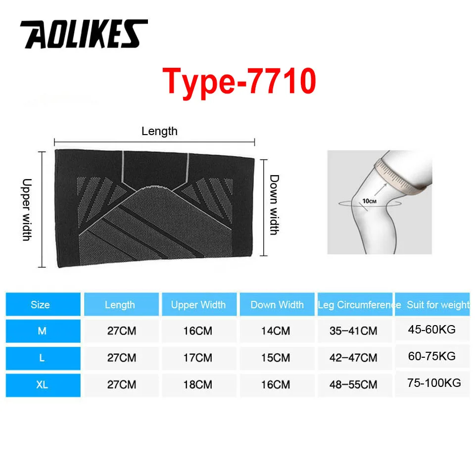 Aolikes 1 Stuks Sportcompressi - Sports Equipment Knee Support recensie en prijs